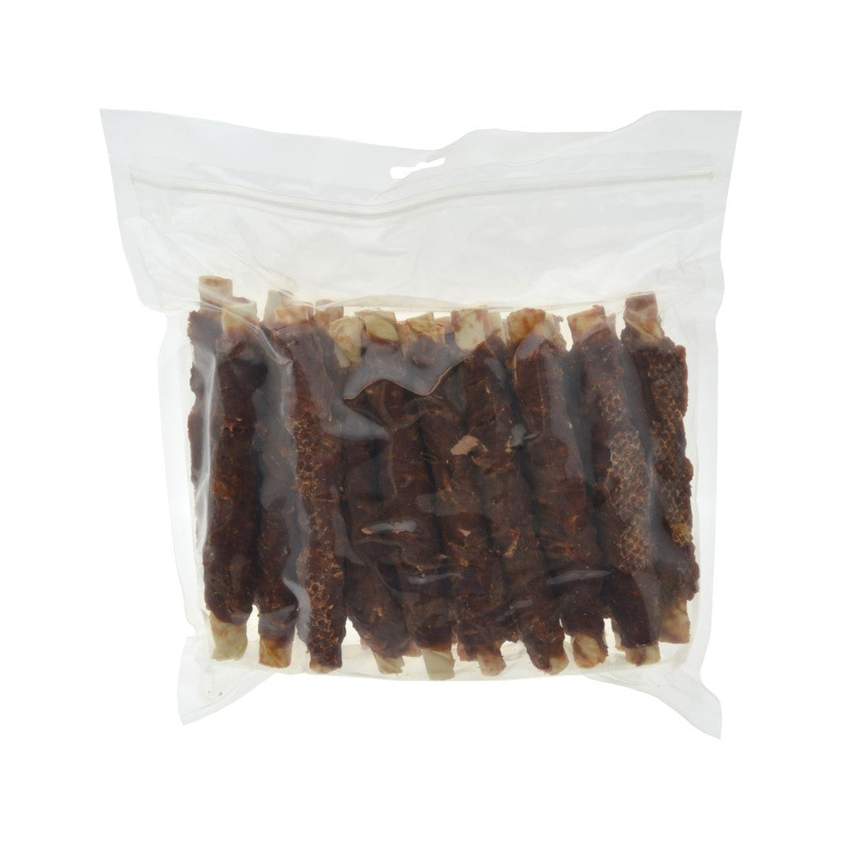 Rawhide Stick met Eend 18 cm van Wielink, kauwsnack voor honden in een verpakking van 25 stuks