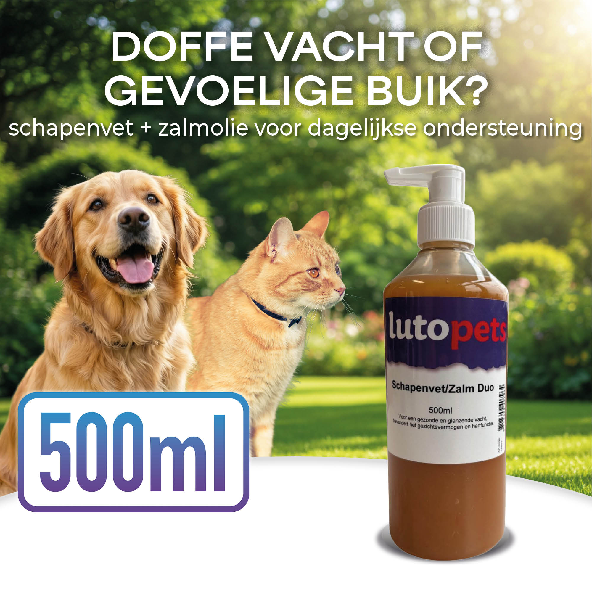 Lutopets Schapenvet/Zalm Duo | 500 ml