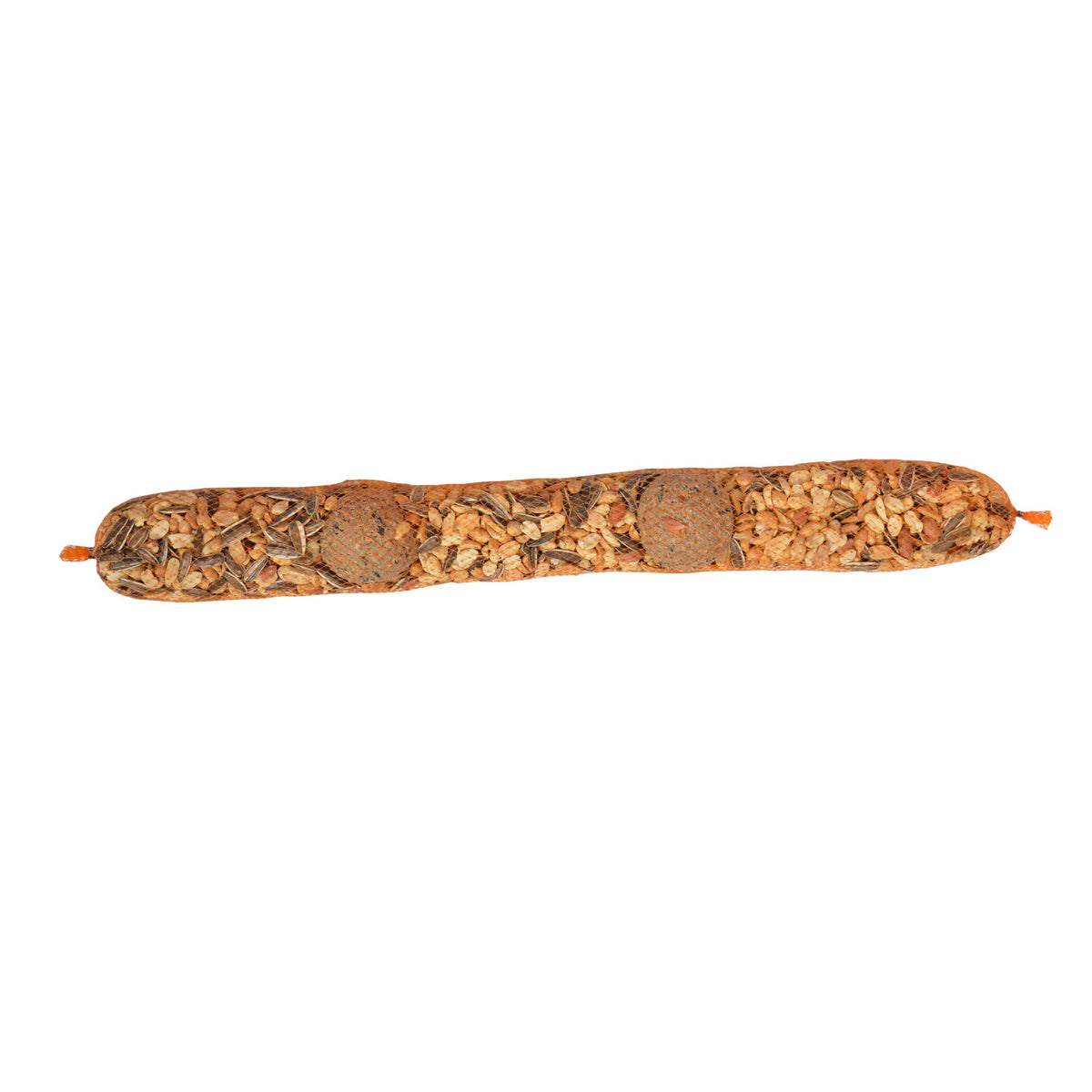 Tweetfeed Nootmixslinger maat L, slinger van circa 60 cm met pinda's, gestreepte zonnepitten en 2 mezenbollen voor tuinvogels #Uitvoering_L, 2 mezenbollen
