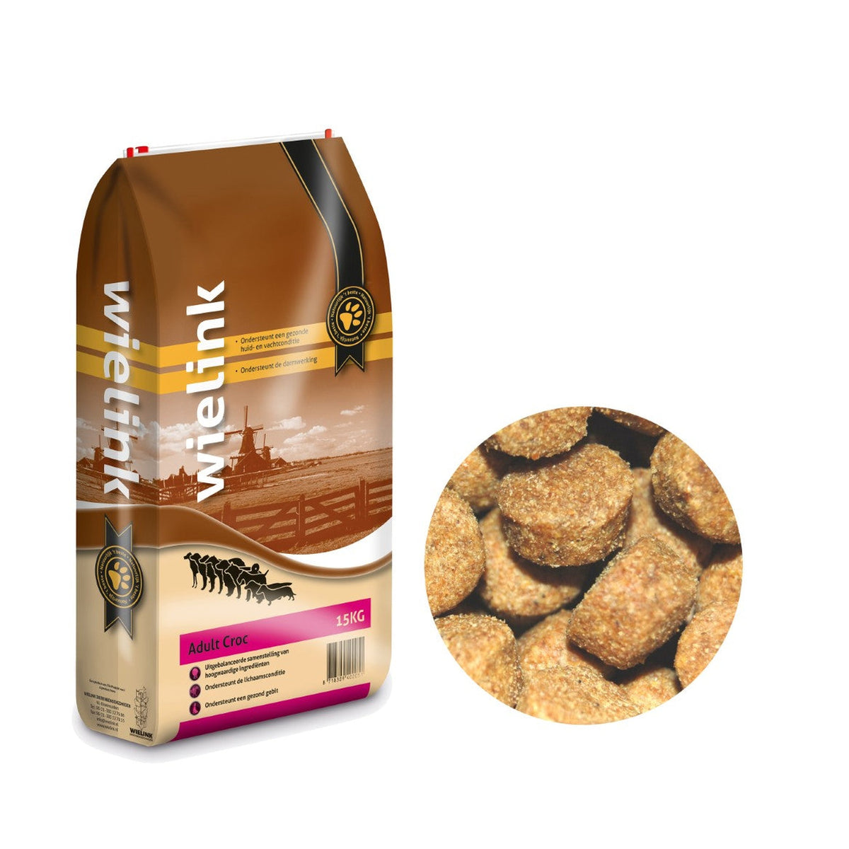 Zak Wielink Adult Croc hondenvoer, 15 kg #Inhoud_15 kg
