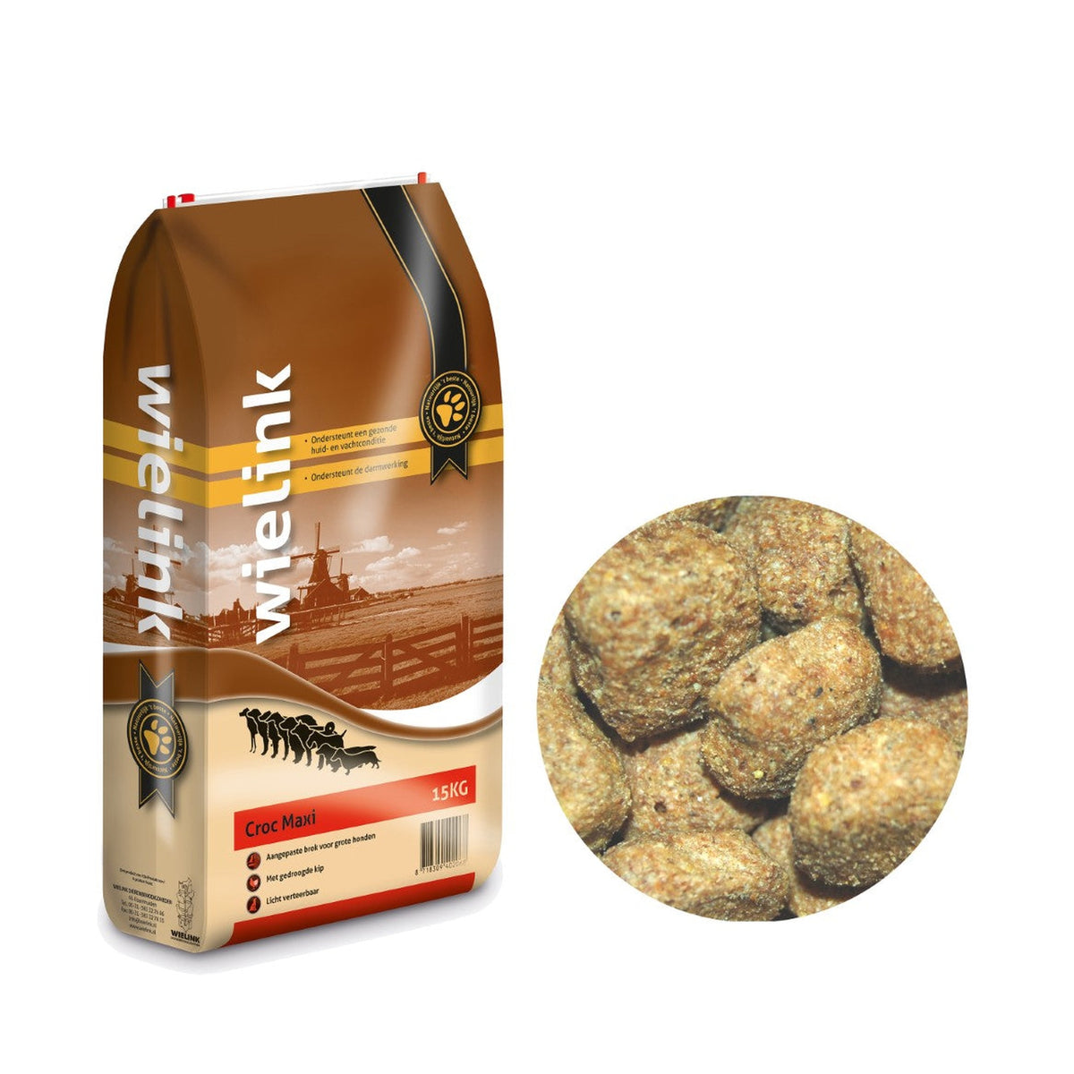 Zak Wielink Croc Maxi hondenvoer, 15 kg #Inhoud_15 kg