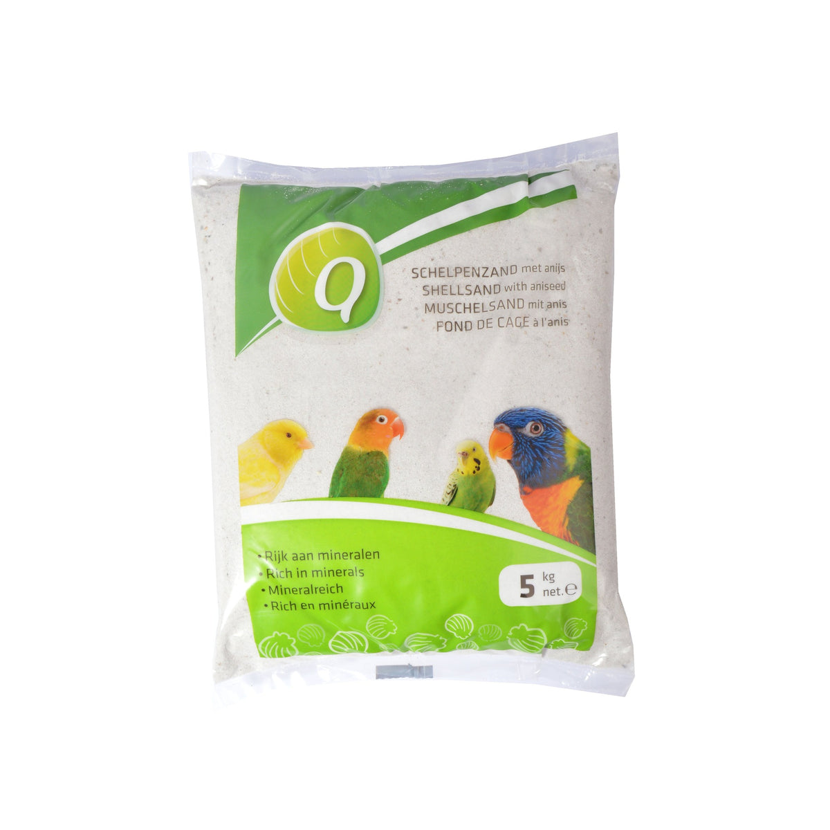 Zak Q&Q Schelpenzand Superwit met anijs, 5 kg #Inhoud_5 kg