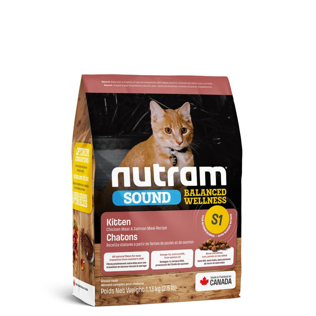 Zak Nutram S1 Sound Kitten kittenvoer, 1,13 kg #Inhoud_1,13 kg