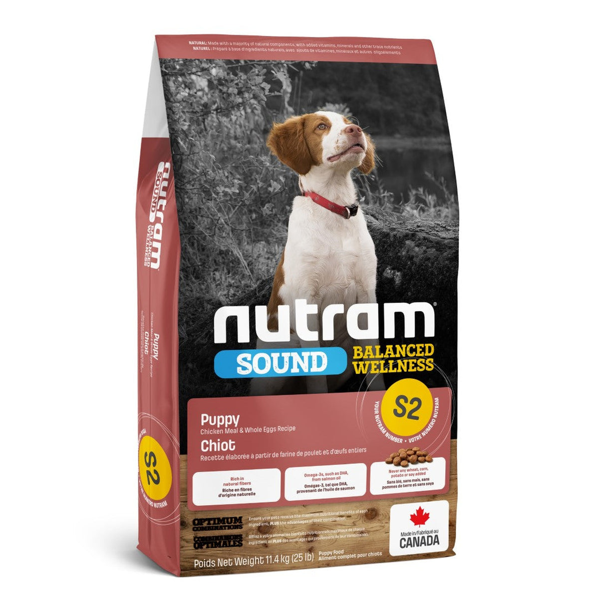 Zak Nutram S2 Sound Puppy droogvoer voor puppy's, 11,4 kg