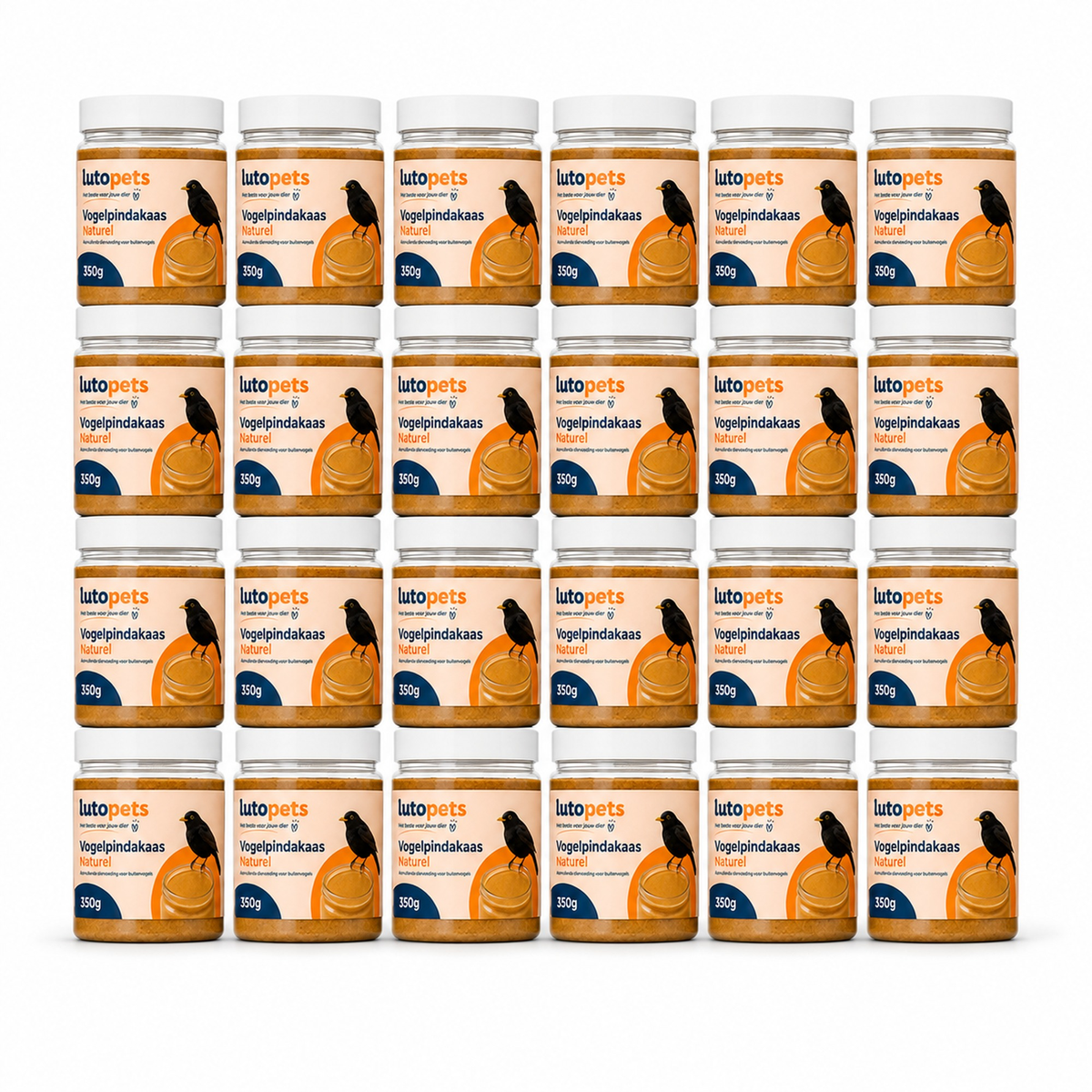 Lutopets Vogelpindakaas Naturel | Pindakaas voor Vogels | 350 g