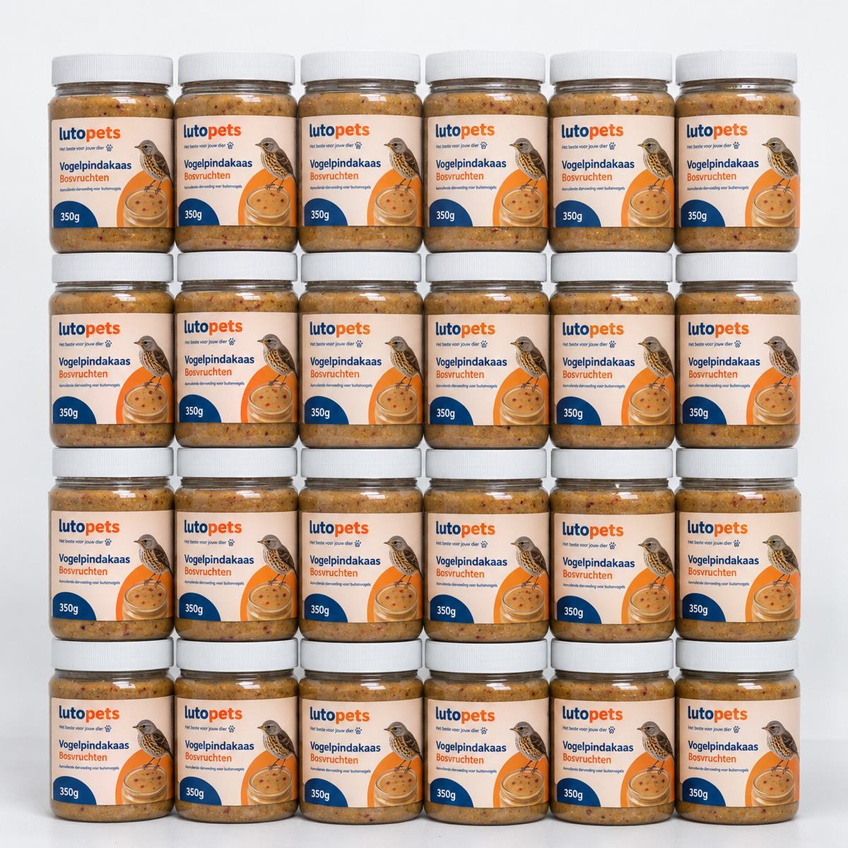 Lutopets Vogelpindakaas Bosvruchten | Pindakaas voor Vogels | 350 g