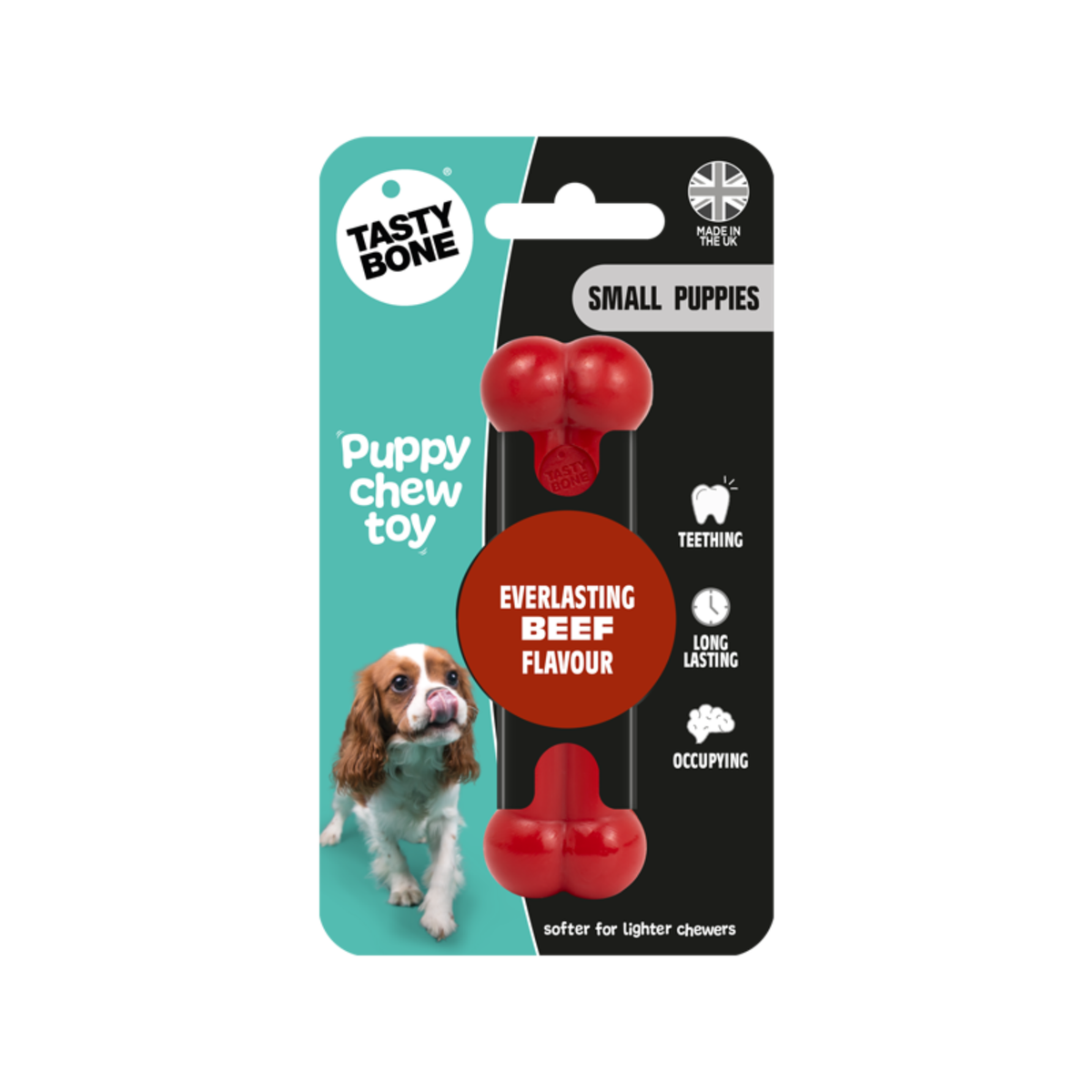 Tasty Bone Puppy Chew Beef | Kauwbot voor Puppy's | Small of Medium