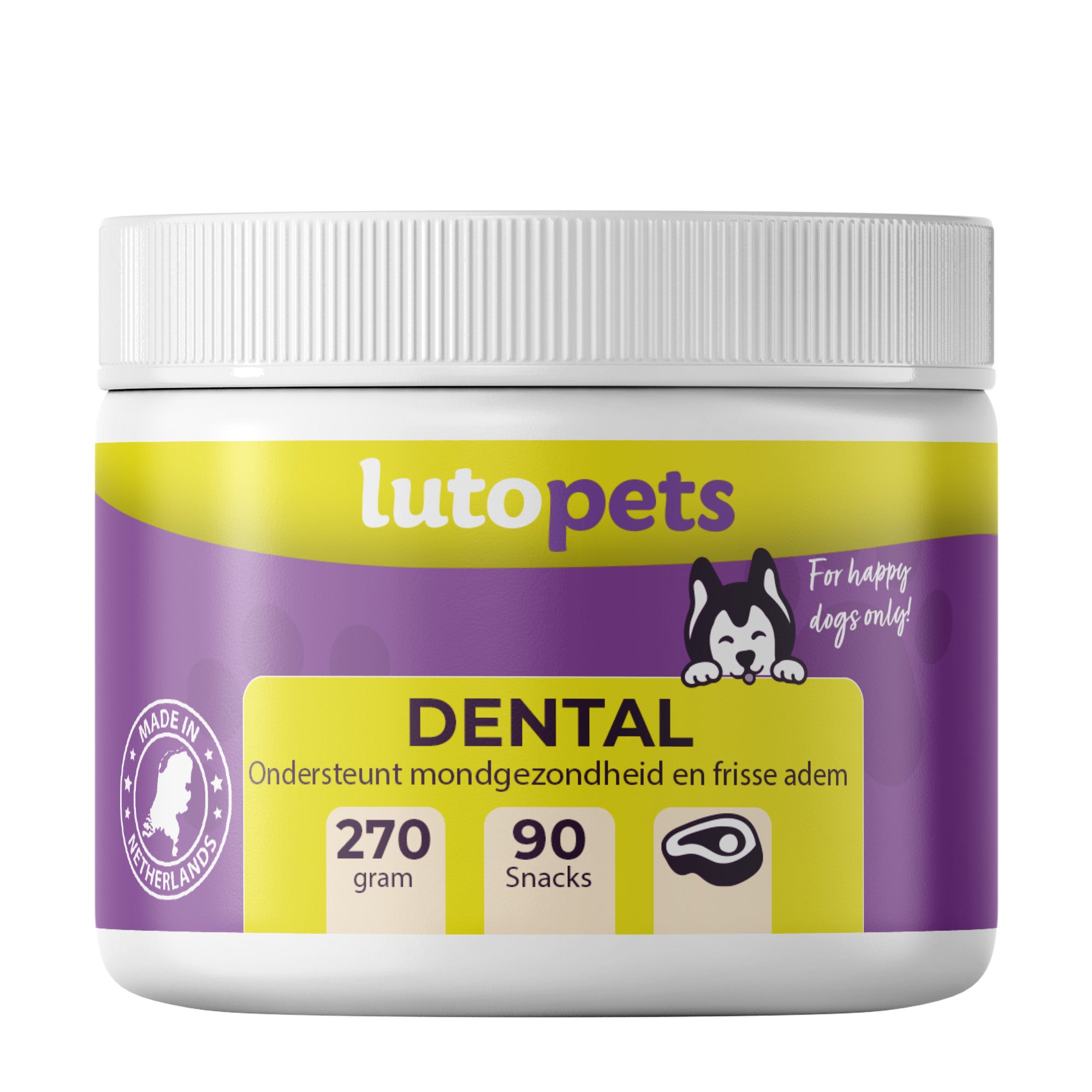 Lutopets Dental Hondensnoepjes Rundvlees | 90 chews