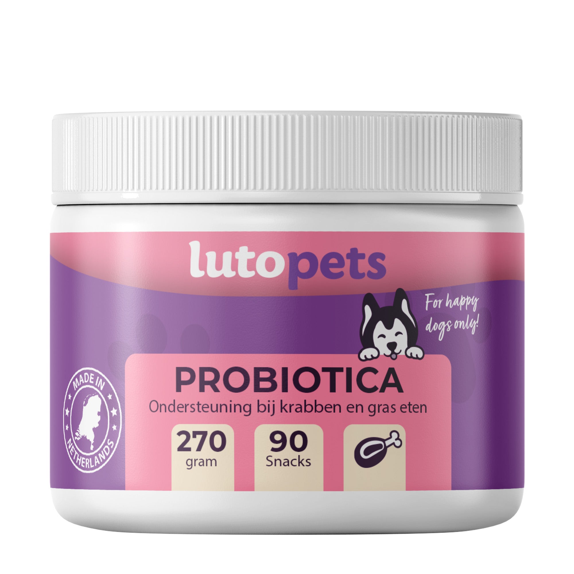 Lutopets Probiotica & Prebiotica Hond | 90 chews