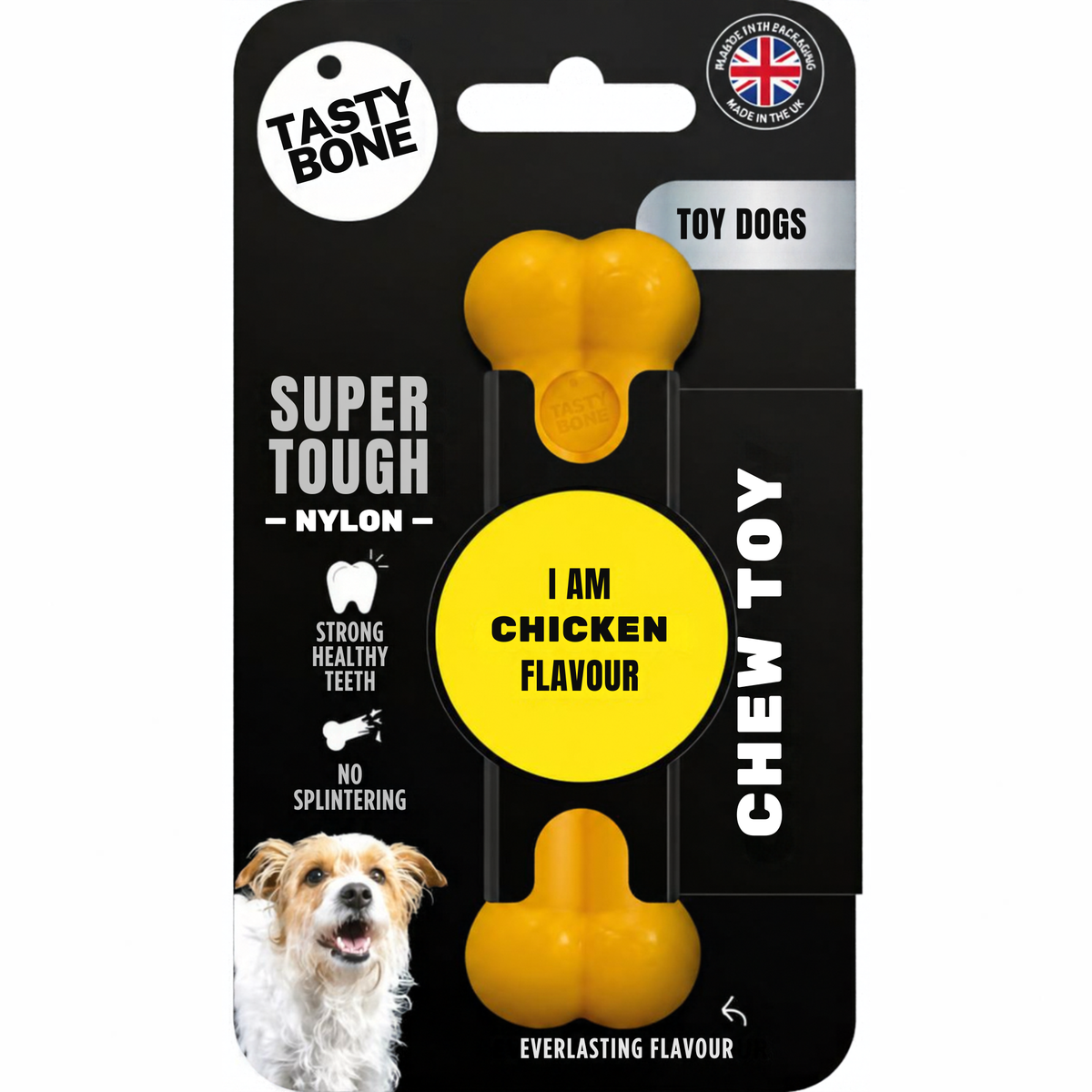 Tasty Bone Chicken | Nylon Kauwbot voor Honden | Toy, Small, Large of Mega