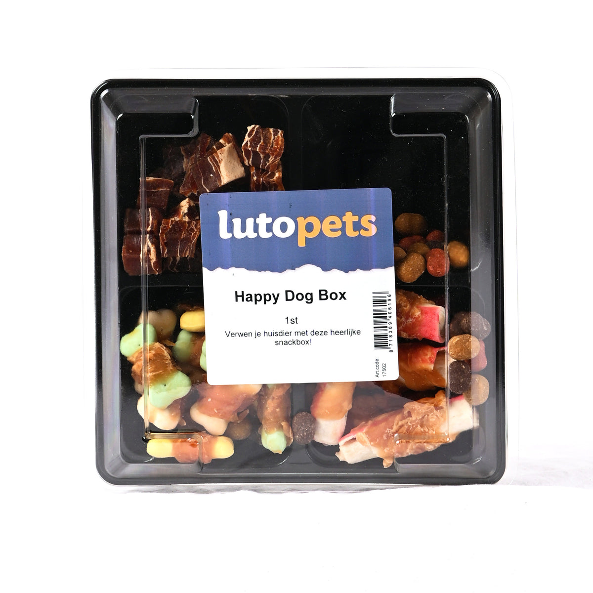 Lutopets Happy Dog Box | Hondensnacks Pakket met 4 Soorten | 1 stuk