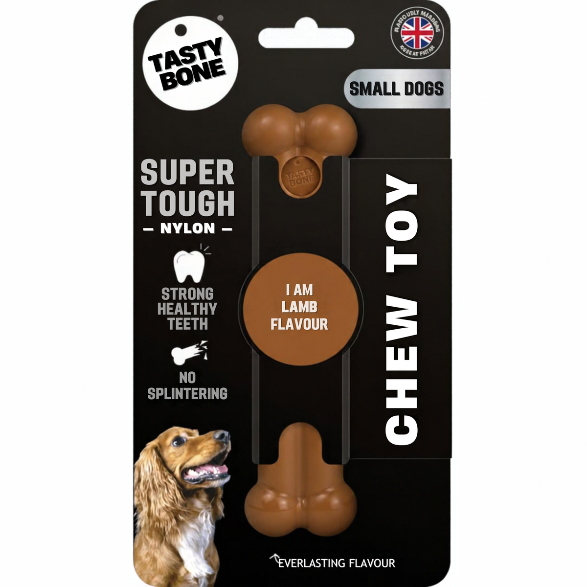 Tasty Bone Lamb | Nylon Kauwbot voor Honden | Toy, Small, Large of Mega