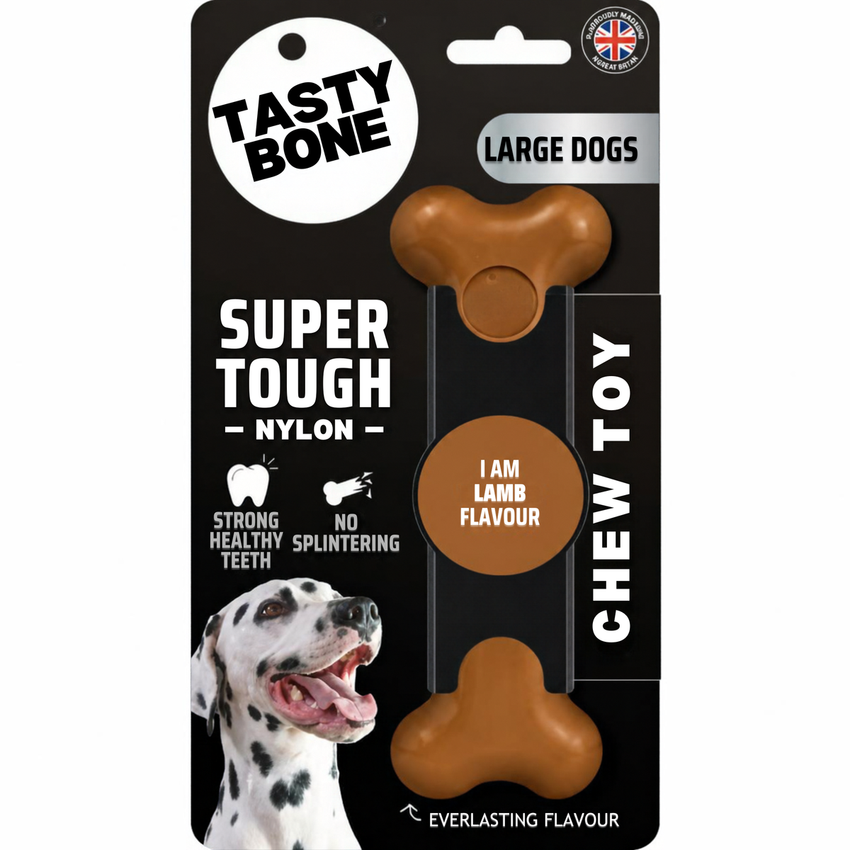 Tasty Bone Lamb | Nylon Kauwbot voor Honden | Toy, Small, Large of Mega