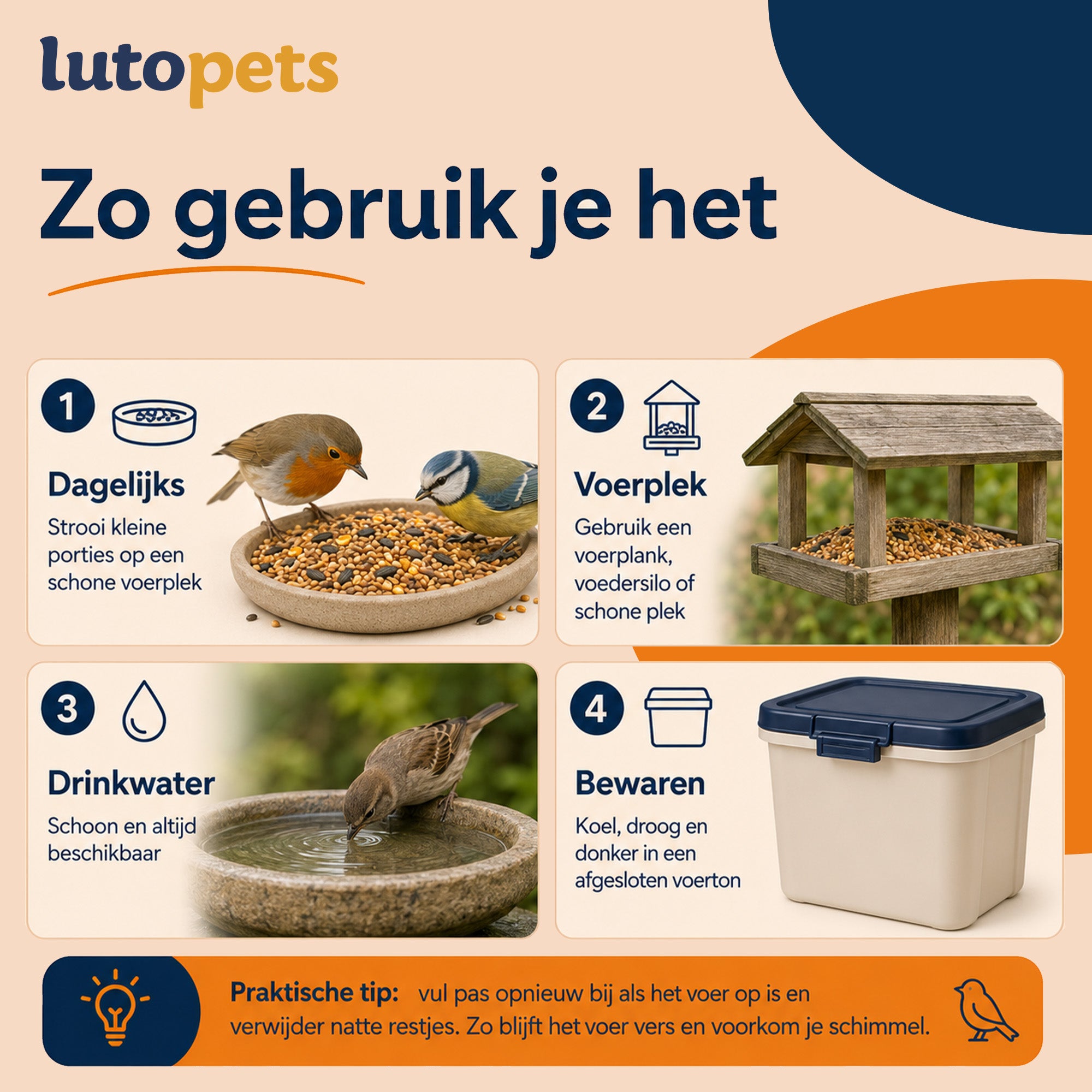 Lutopets Strooivoer Buitenvogelvoer