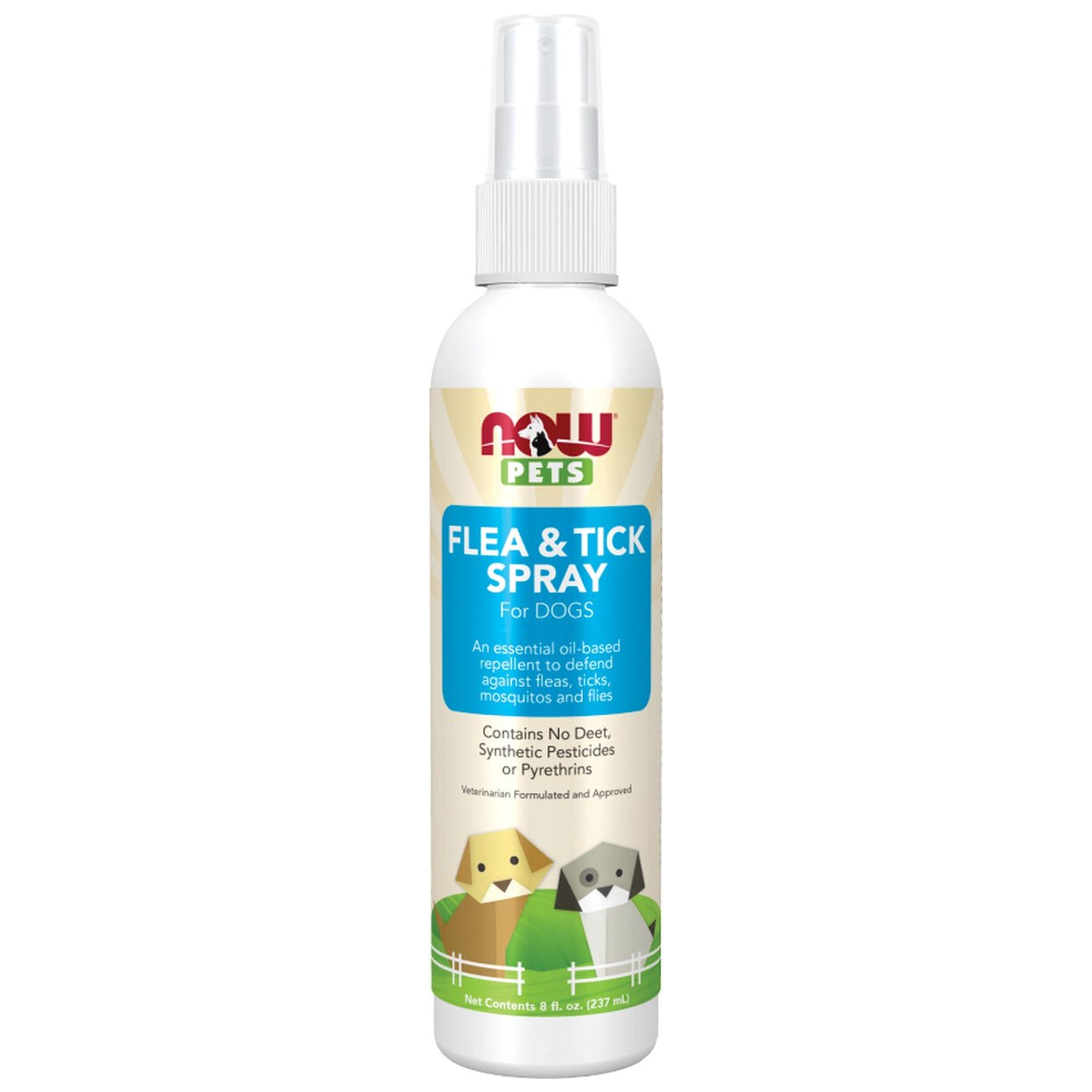 NOW Pets Vlooien- & Tekenspray voor Honden | 237 ml