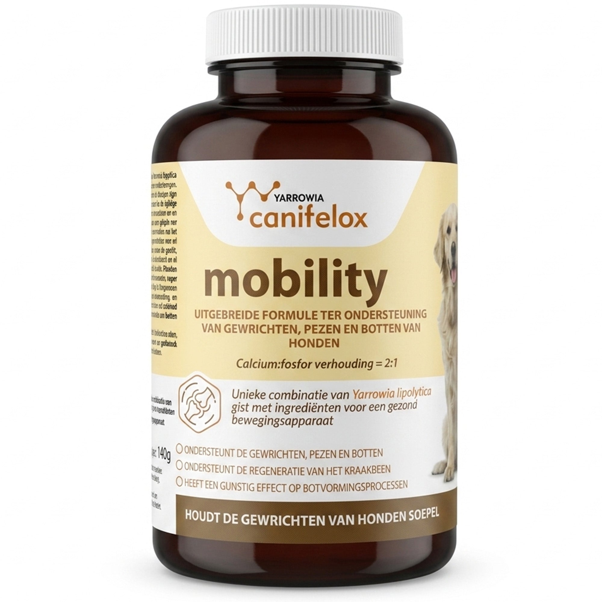 Canifelox Mobility | Heup & Gewrichten Supplement voor Honden | Met Glucosamine, Chondroïtine & MSM | Ondersteunt Kraakbeen, Pezen & Botten | 240 g