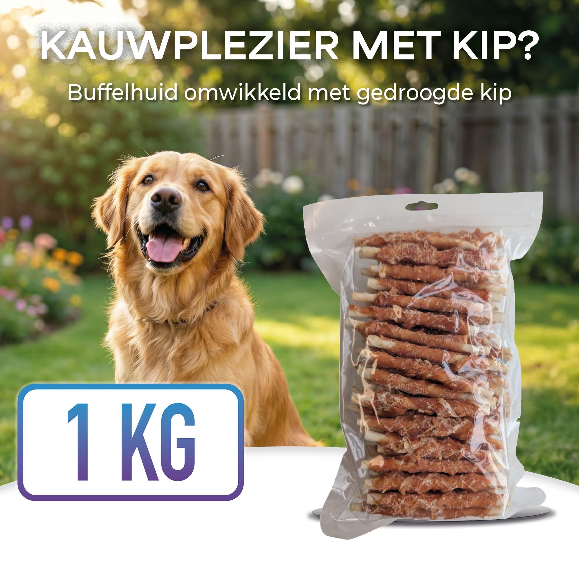 Lutopets kip stokjes 12 cm | 1 kg
