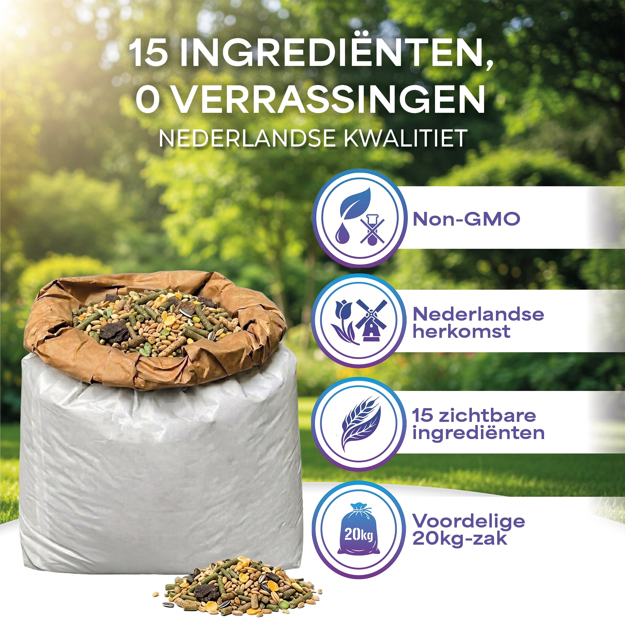 lutopets Gemengd Konijnenvoer | 20 kg