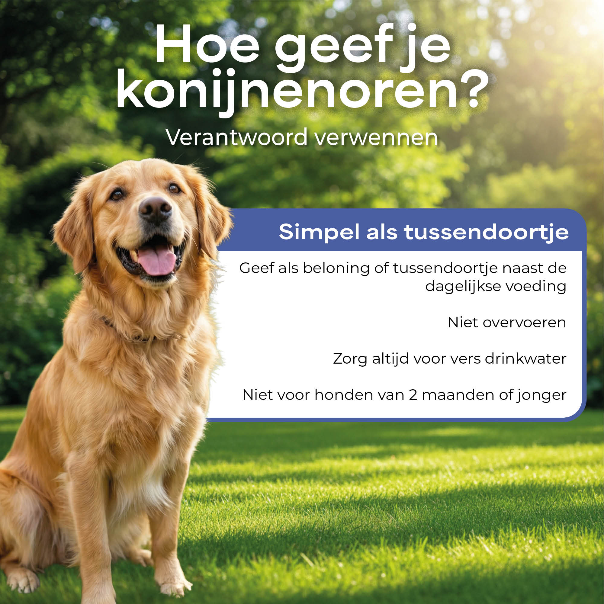 Lutopets Konijnenoren met Haar | 100 g