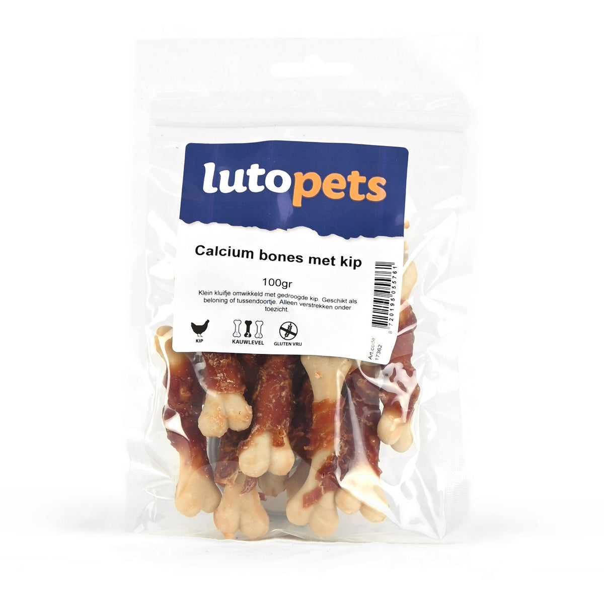 Lutopets Calcium bones met kip 100 g