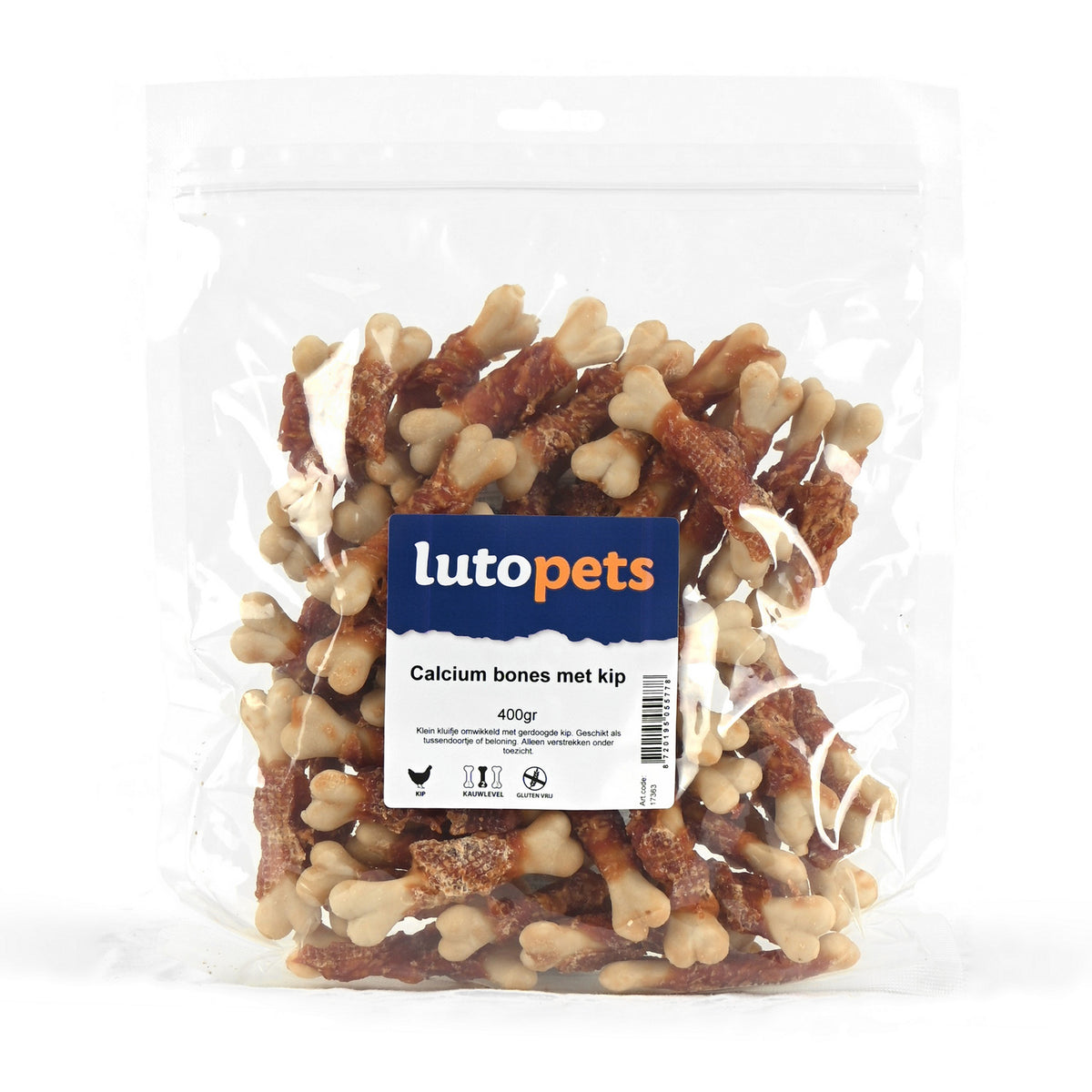 Lutopets Calcium bones met kip 400 g