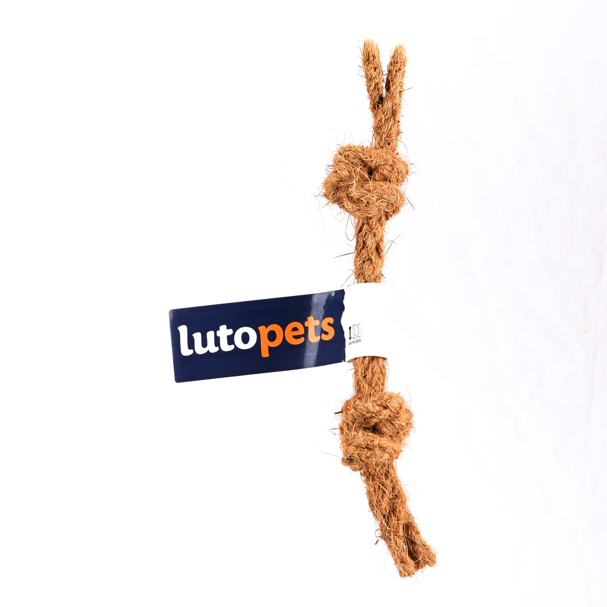 Lutopets Cocos touw 2 knopen M – touwspeelgoed van kokosvezel (foto 2)