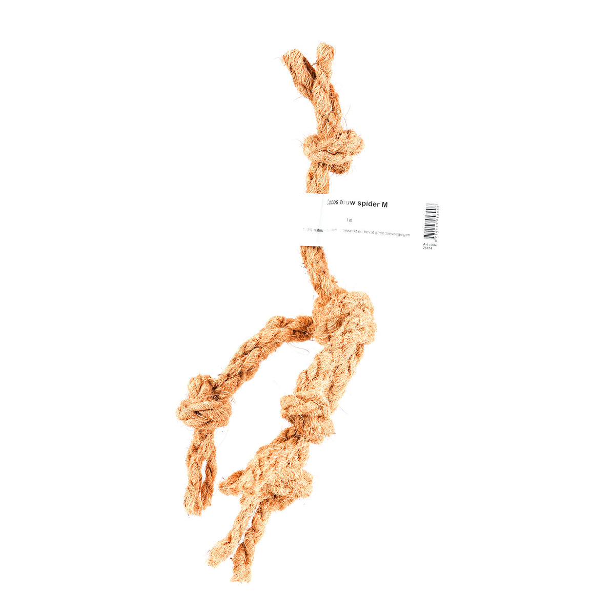 Lutopets Cocos touw spider M – kokos speelgoed voor honden (foto 2)