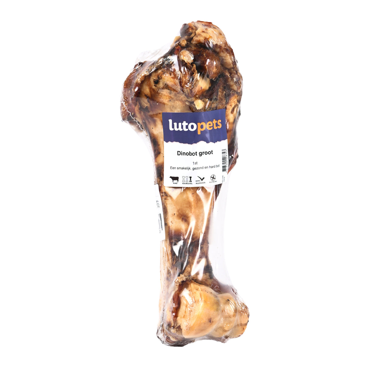 Lutopets Dinobot groot 1 stuk – groot runderbot voor honden (foto 2)