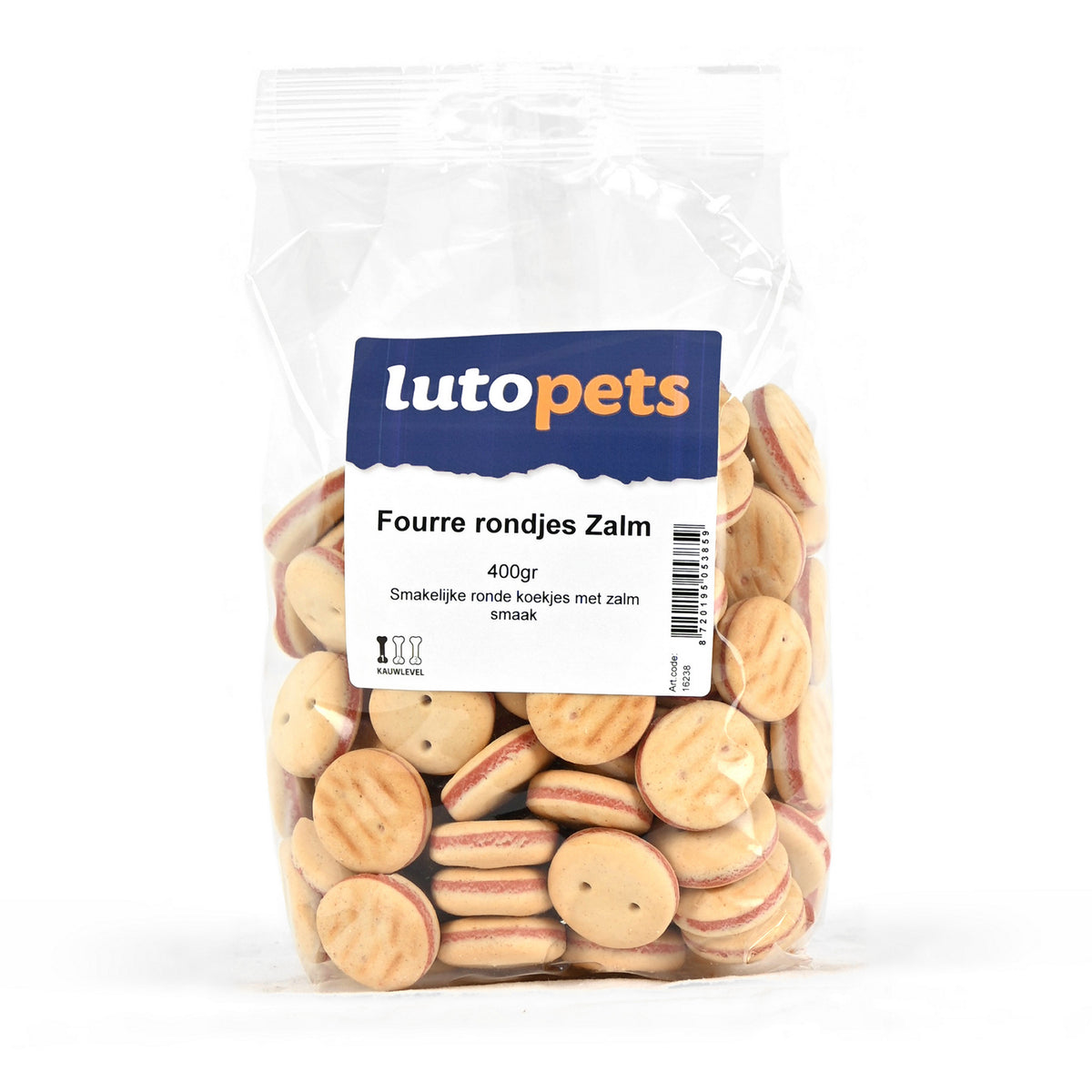 Lutopets Fourre rondjes zalm 400 g