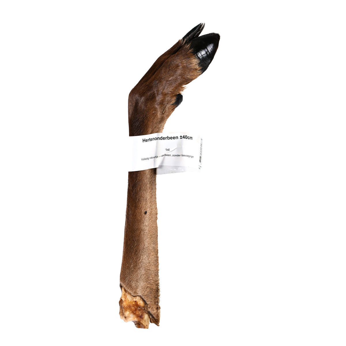 Lutopets Hertenonderbeen 40 cm 1 stuk – hertenpoot hond met vacht