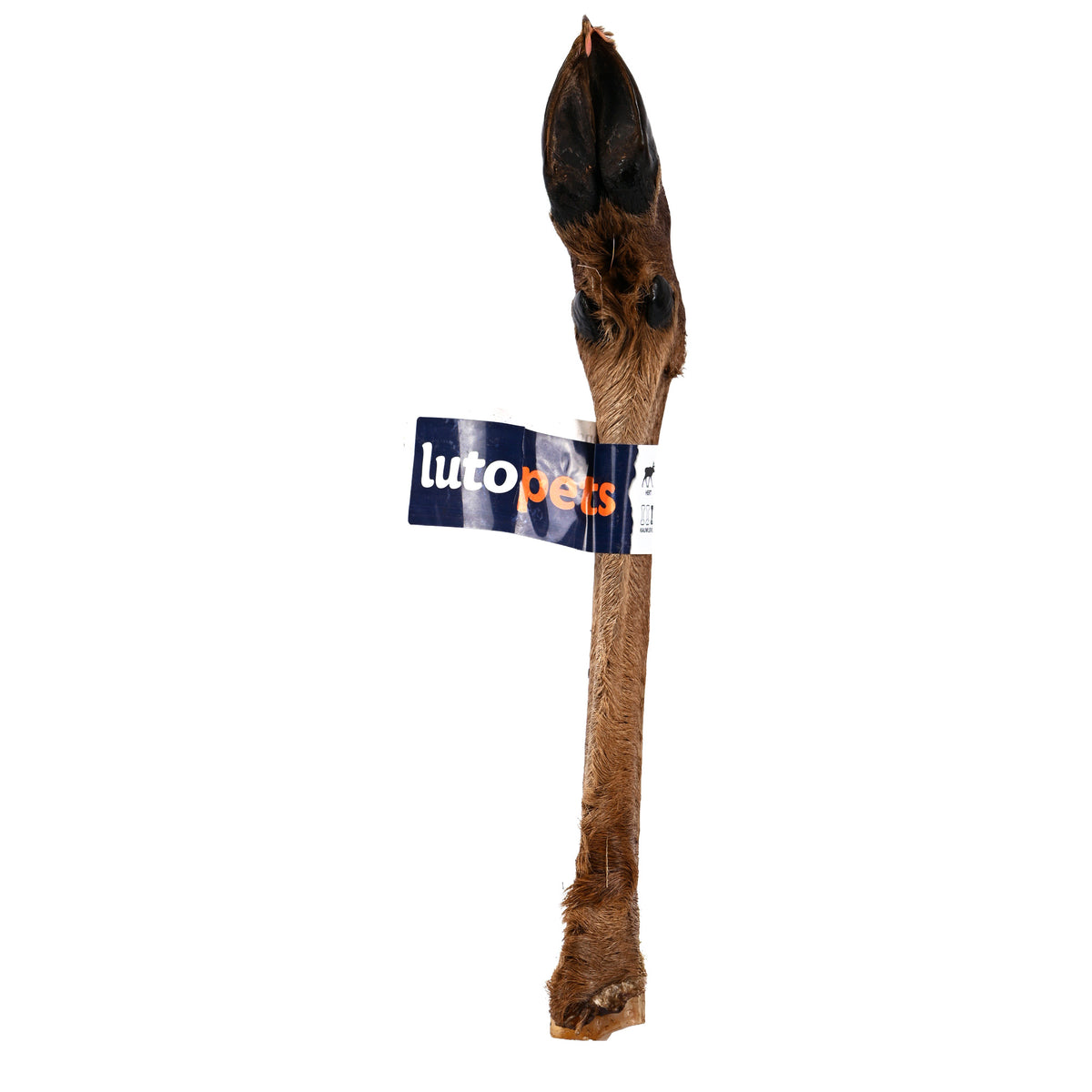 Lutopets Hertenonderbeen 40 cm 1 stuk – hertenpoot hond met vacht (foto 2)