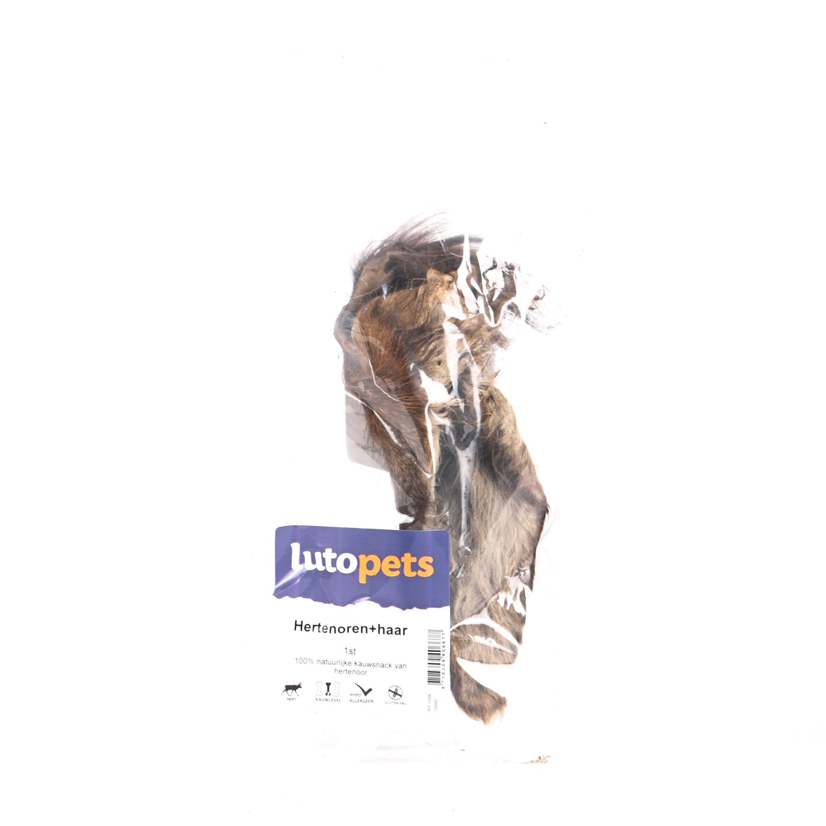 Lutopets Hertenoren met haar 1 stuk – hypoallergene kauwsnack
