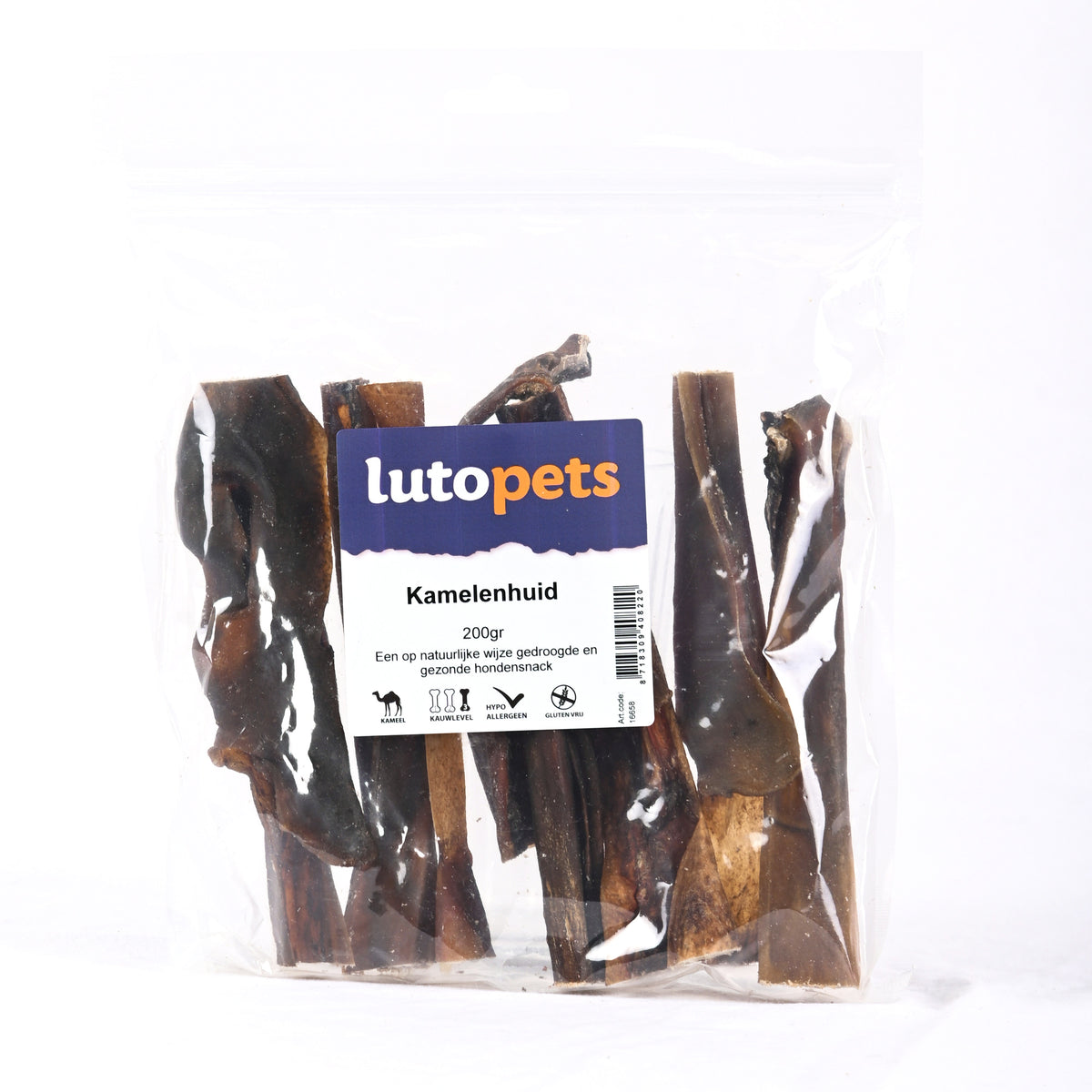 Lutopets Kamelenhuid 200 g – gedroogde kophuid van kameel