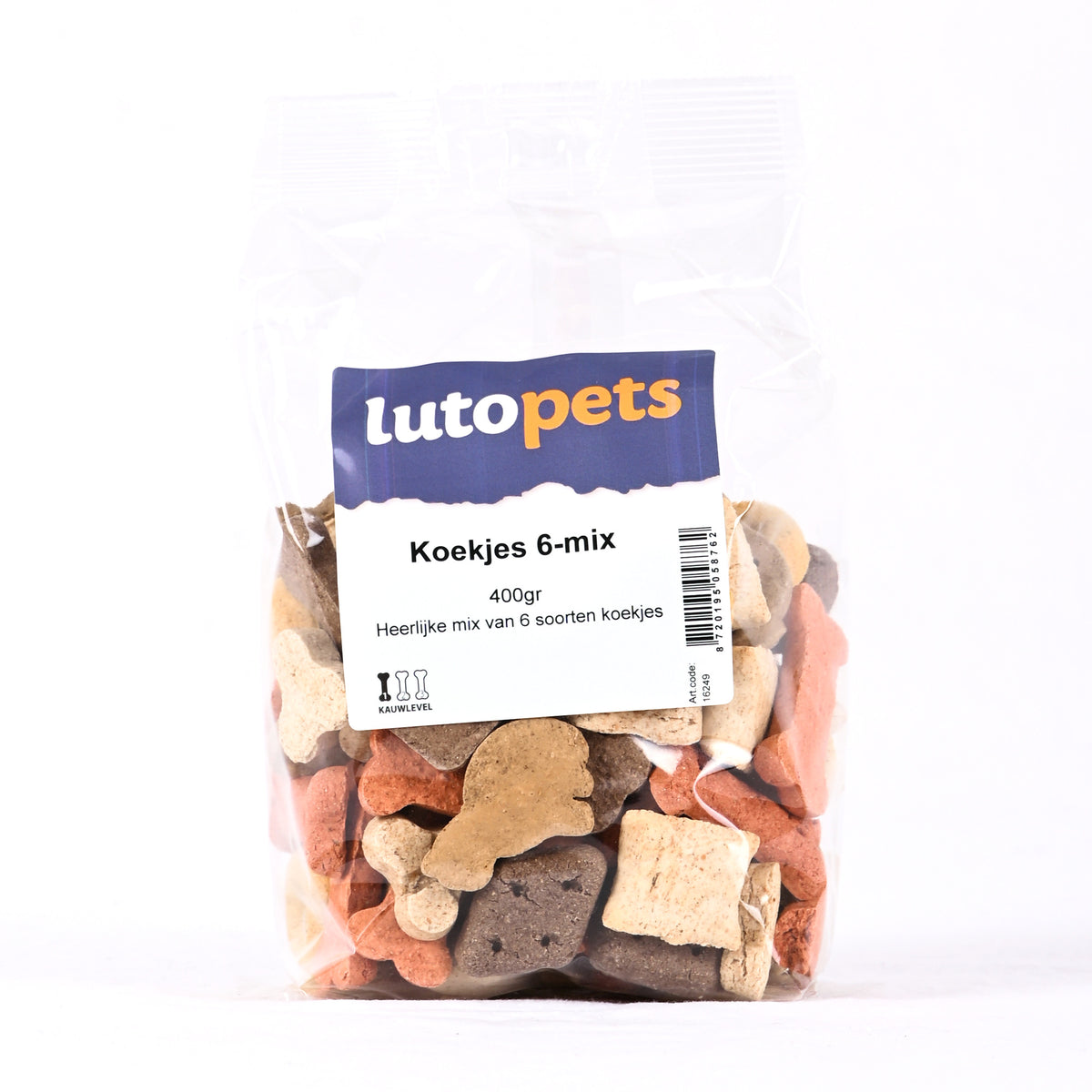 Lutopets Koekjes 6-mix 400 g – hondenkoekjes in 6 smaken