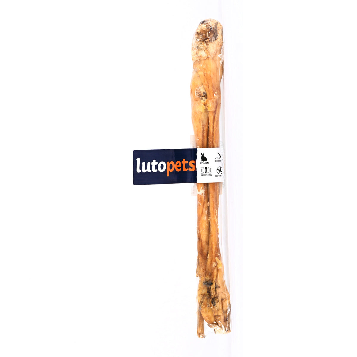 Lutopets Konijnenhuid rol 40 cm 1 stuk – kauwsnack met vacht