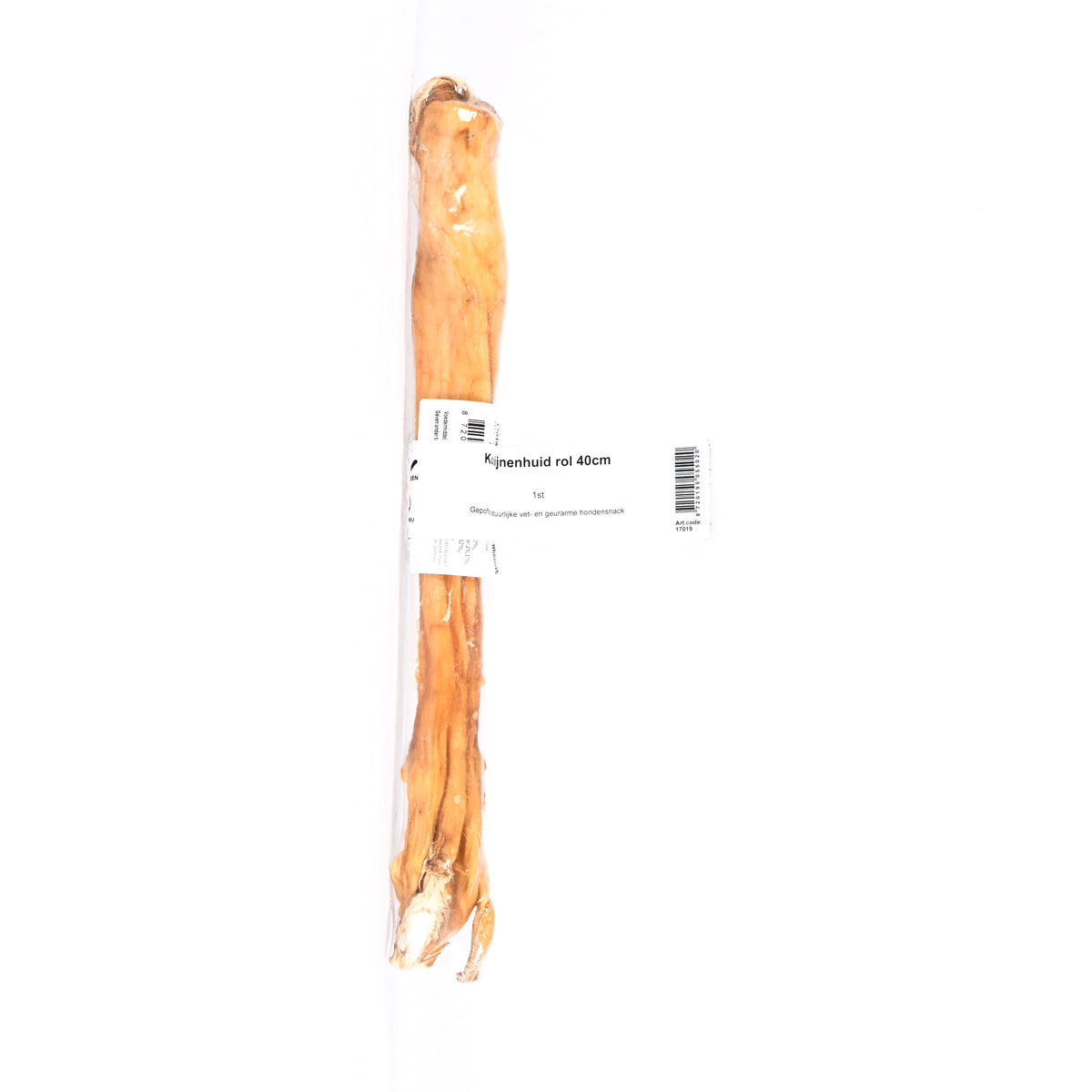 Lutopets Konijnenhuid rol 40 cm 1 stuk – kauwsnack met vacht (foto 2)