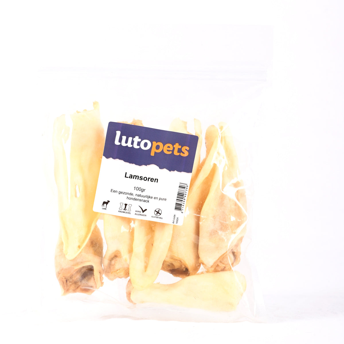 Lutopets Lamsoren 100 g – gedroogde lamsoren voor honden