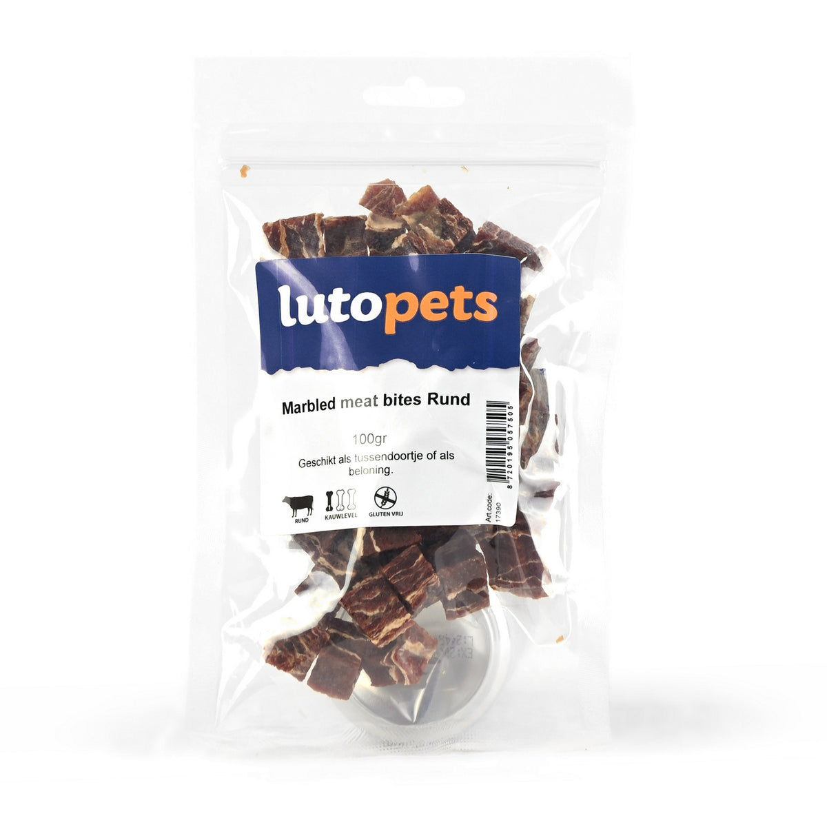 Lutopets Marbled meat bites Rund 100 g