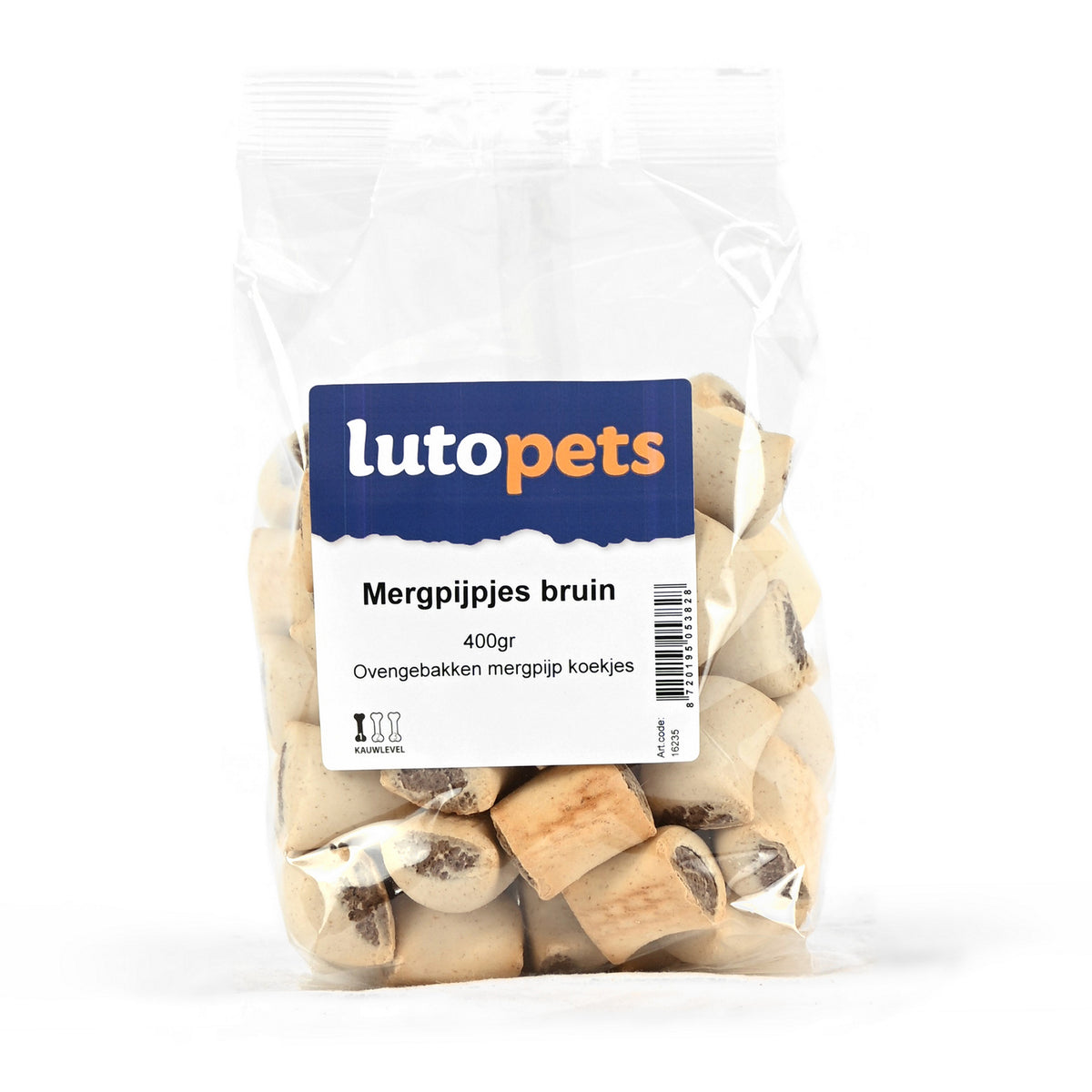 Lutopets Mergpijpjes bruin 400 g