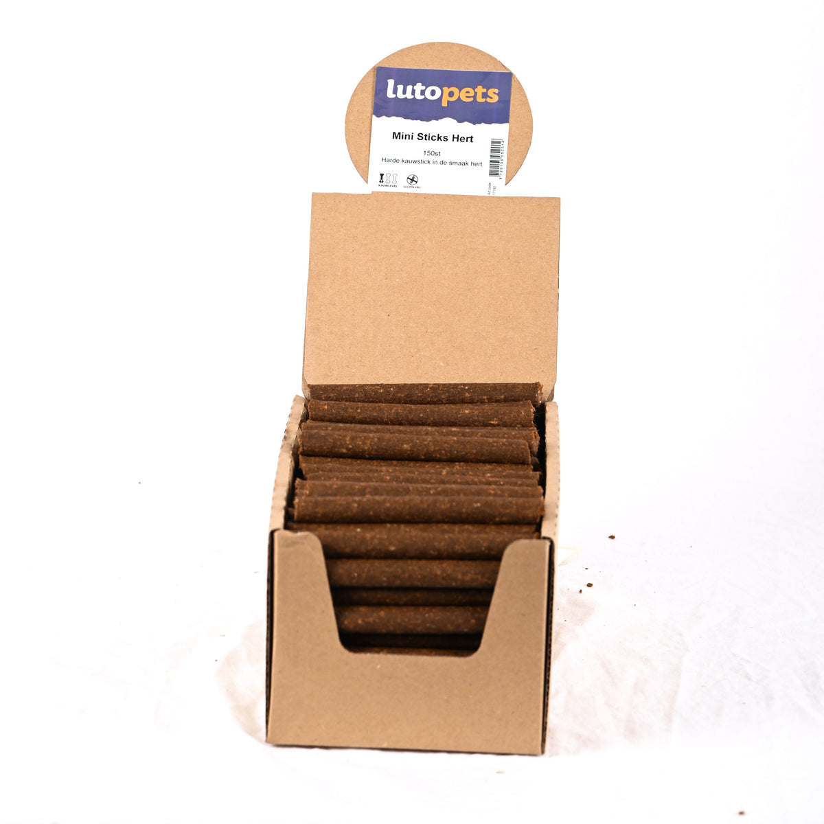 Lutopets Mini sticks hert 150 stuks – staafjes met wildsmaak