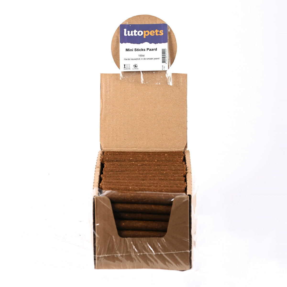 Lutopets Mini sticks paard 150 stuks – beloningssnoepjes hond