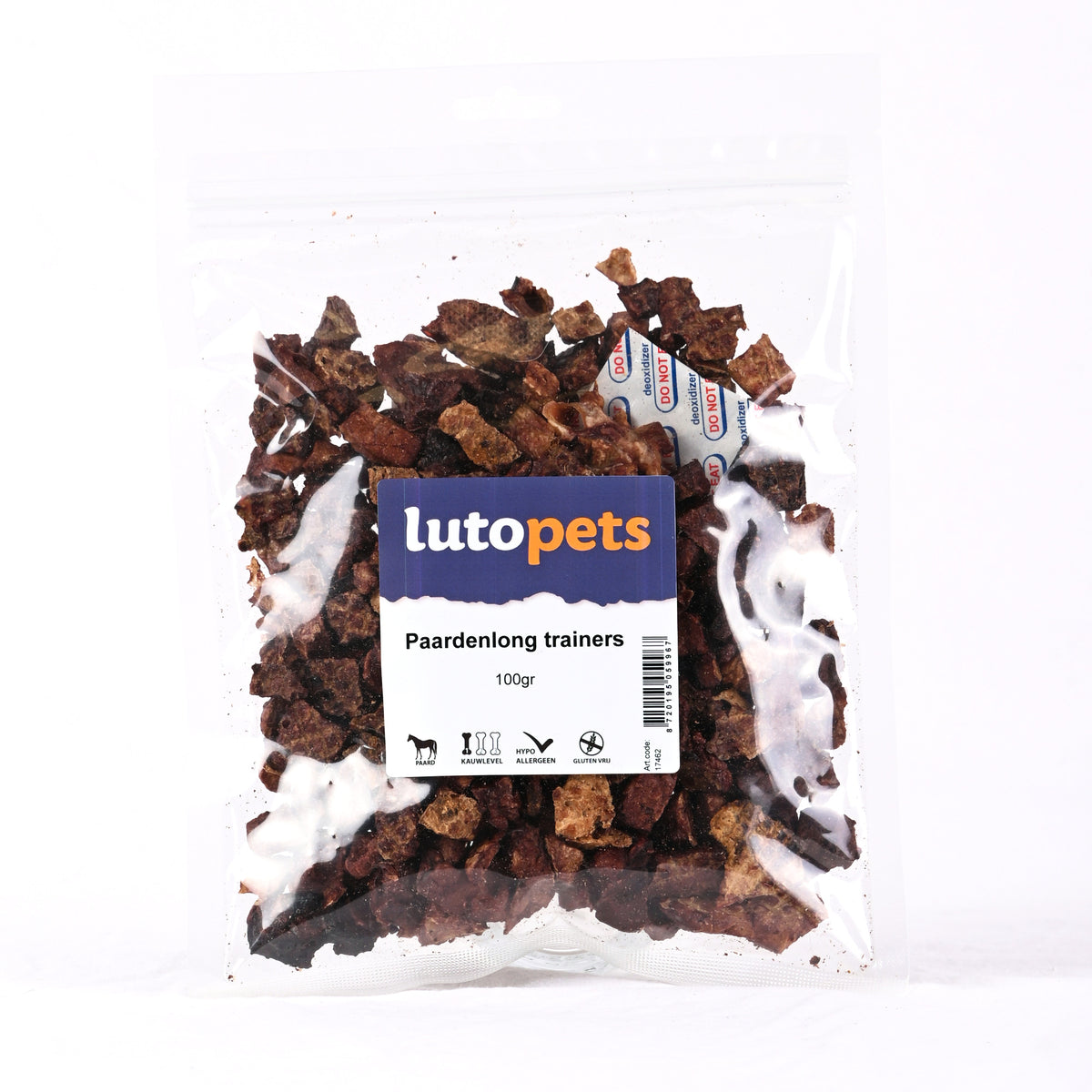 Lutopets Paardenlong trainers 100 g – trainingssnack paard