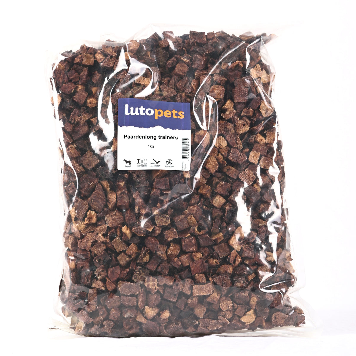 Lutopets Paardenlong trainers 1 kg – trainingssnack paard