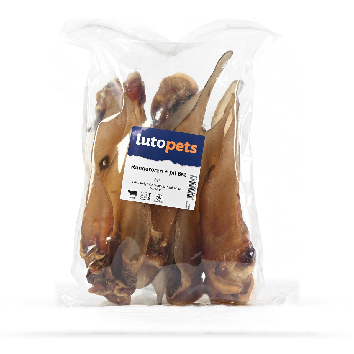 Lutopets Runderoren met pit 6st
