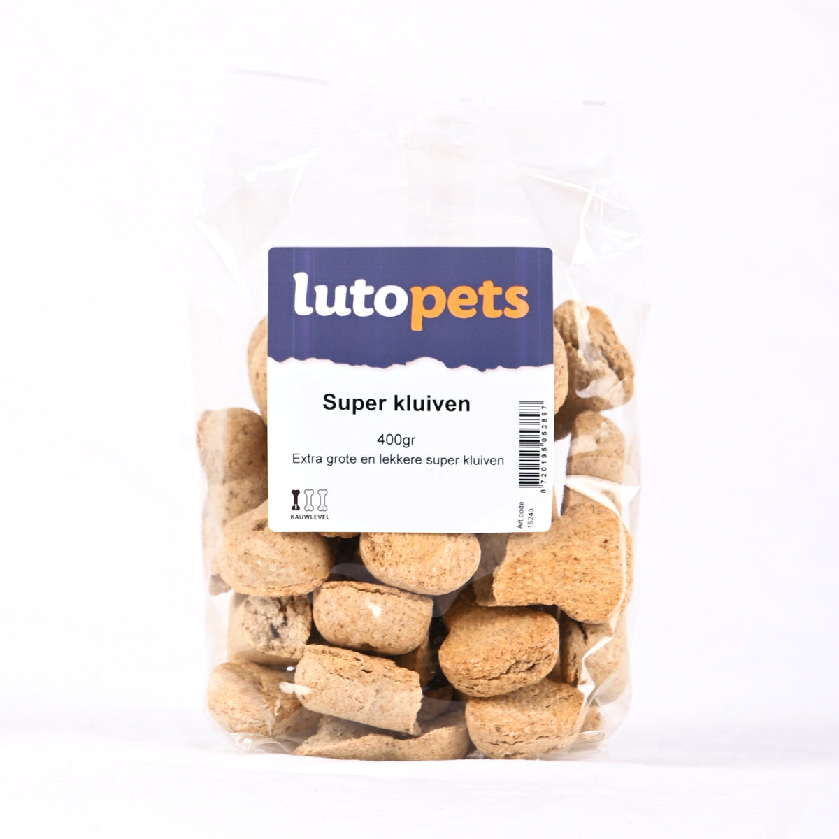 Lutopets Super kluiven 400 g – grote gebakken hondenkluiven