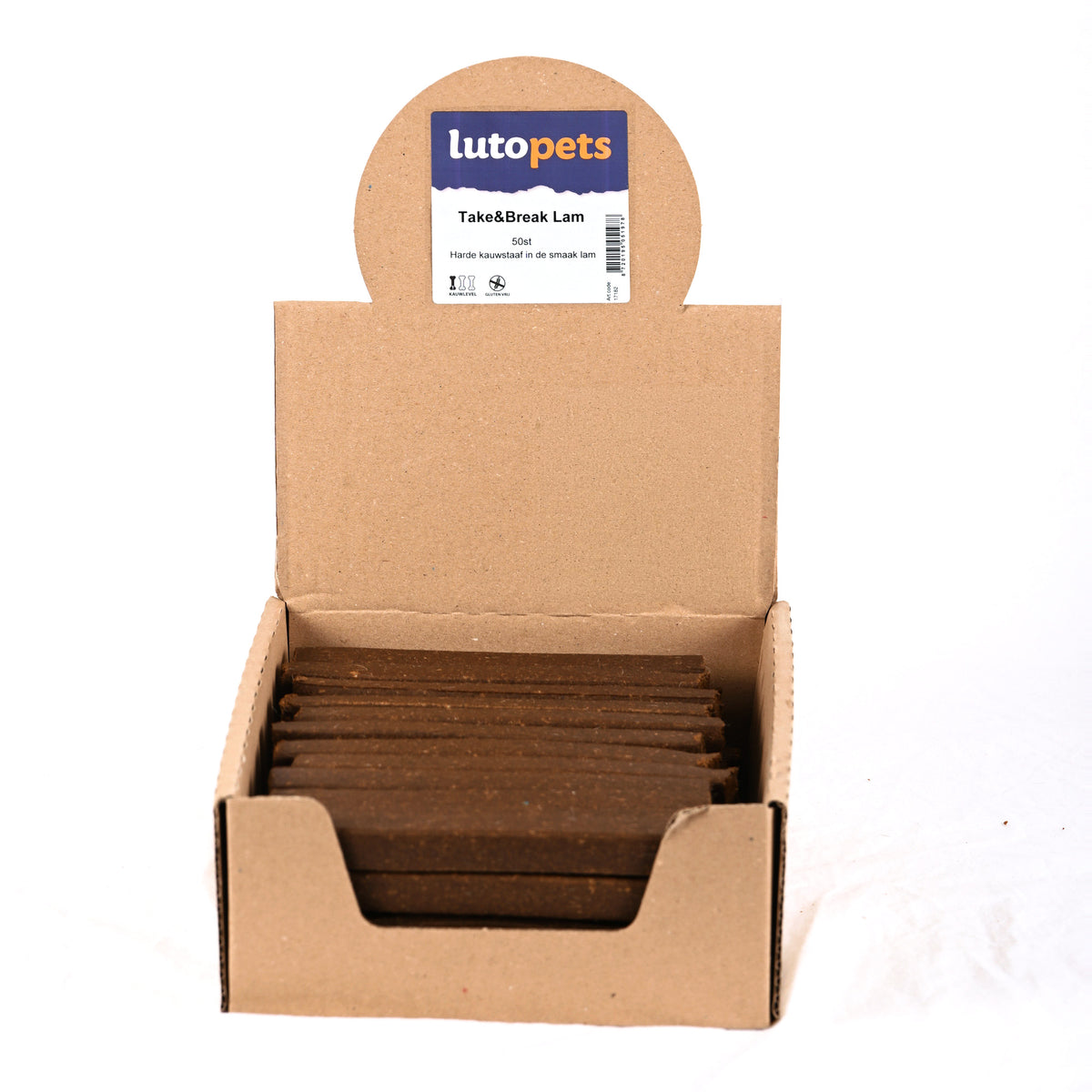 Lutopets Take & break lam 50 stuks – breekbare trainingssnacks hond