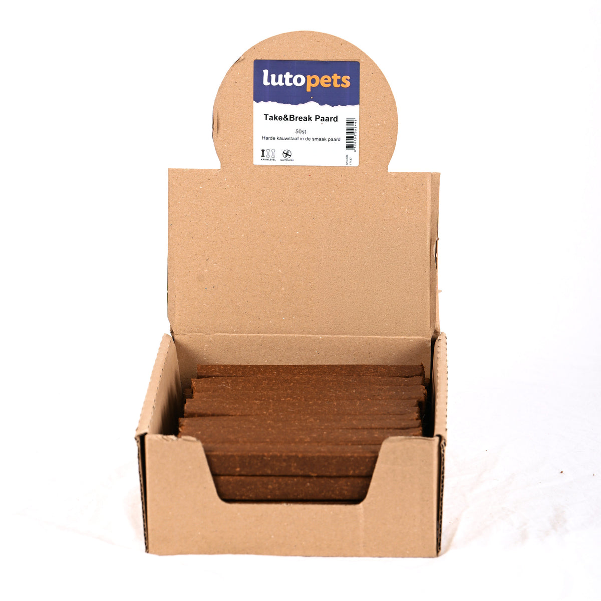 Lutopets Take & break paard 50 stuks – graanvrije trainingssnacks