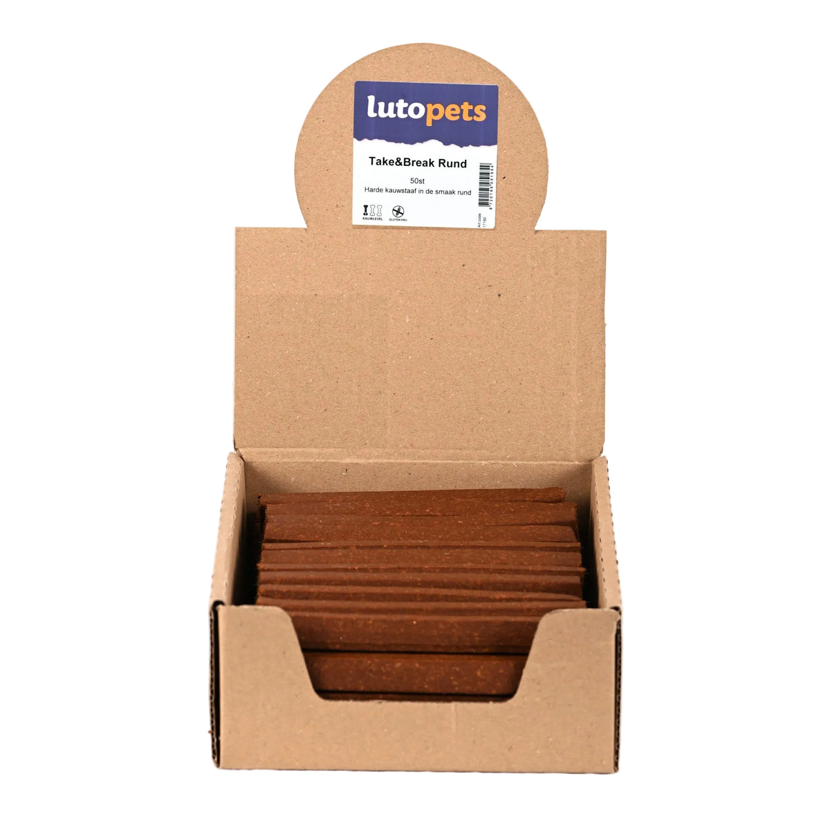 Lutopets Take & break rund 50 stuks – breekbare trainingssnacks hond
