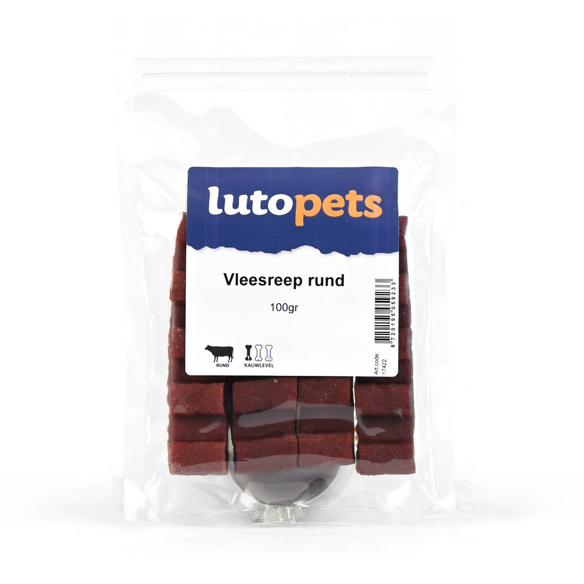 Lutopets Vleesreep rund 100 g