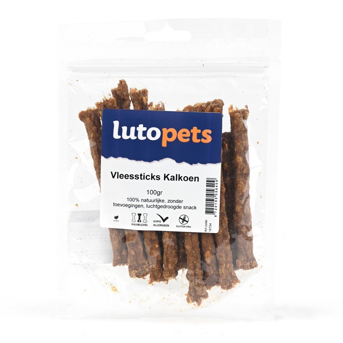 Lutopets Vleessticks Kalkoen 100 g